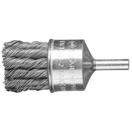 PFERD 1'' PSF Knot End Brush - .020 CS Wire, 1/4" Shank 764374